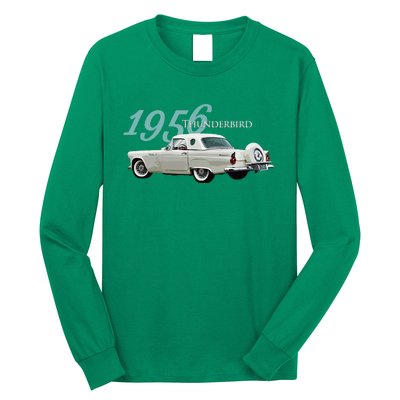 1956 Thunderbird Classic American Sports Car 1950s Long Sleeve Shirt