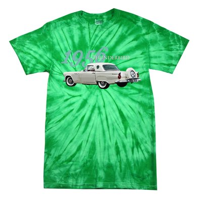 1956 Thunderbird Classic American Sports Car 1950s Tie-Dye T-Shirt