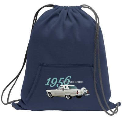 1956 Thunderbird Classic American Sports Car 1950s Sweatshirt Cinch Pack Bag