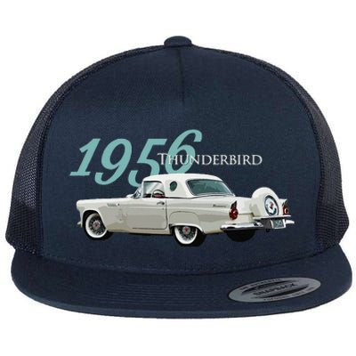 1956 Thunderbird Classic American Sports Car 1950s Flat Bill Trucker Hat