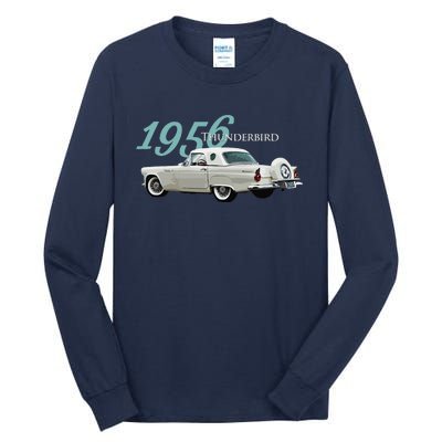 1956 Thunderbird Classic American Sports Car 1950s Tall Long Sleeve T-Shirt