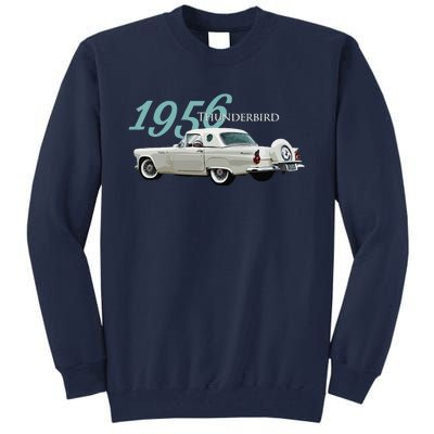 1956 Thunderbird Classic American Sports Car 1950s Tall Sweatshirt