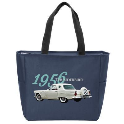 1956 Thunderbird Classic American Sports Car 1950s Zip Tote Bag