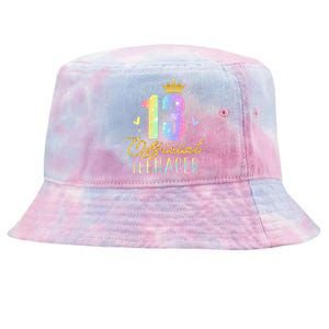 13 Teenager Crown 13 Year Old Tie Dye 13th Birthday Tie-Dyed Bucket Hat