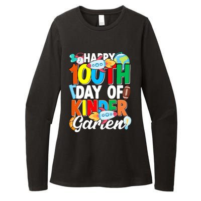 100 Th Day Of Kindergarten 100 Days Of School Gift Womens CVC Long Sleeve Shirt