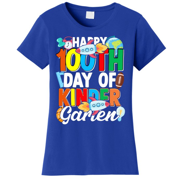 100 Th Day Of Kindergarten 100 Days Of School Gift Women's T-Shirt