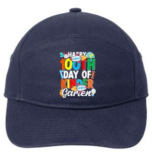 100 Th Day Of Kindergarten 100 Days Of School Gift 7-Panel Snapback Hat