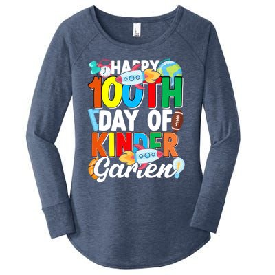 100 Th Day Of Kindergarten 100 Days Of School Gift Women's Perfect Tri Tunic Long Sleeve Shirt