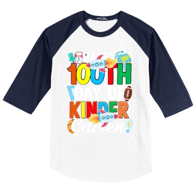 100 Th Day Of Kindergarten 100 Days Of School Gift Baseball Sleeve Shirt