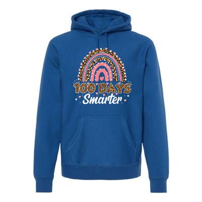 100 Th Days Smarter 100 Days Of School Gift Premium Hoodie