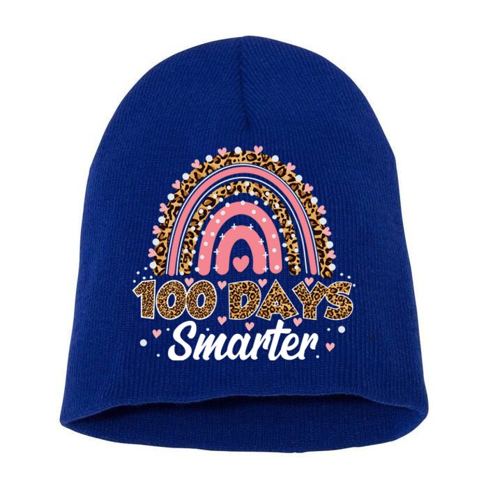 100 Th Days Smarter 100 Days Of School Gift Short Acrylic Beanie