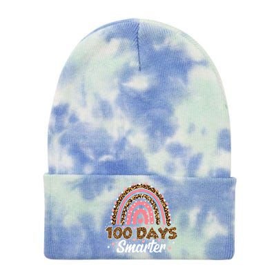 100 Th Days Smarter 100 Days Of School Gift Tie Dye 12in Knit Beanie