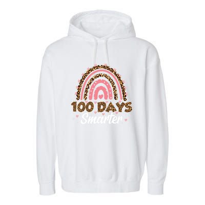 100 Th Days Smarter 100 Days Of School Gift Garment-Dyed Fleece Hoodie