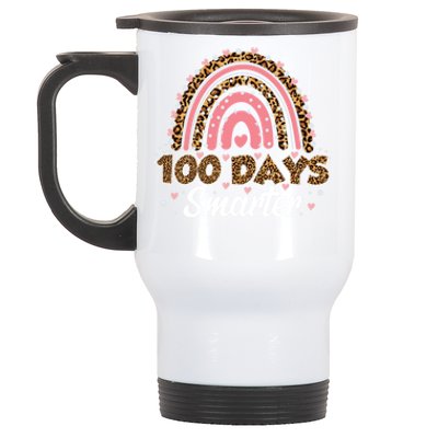 100 Th Days Smarter 100 Days Of School Gift Stainless Steel Travel Mug