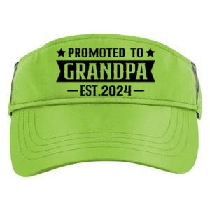 1st Time Grandpa Est 2024 Gift New First Time Grandpa 2024 Funny Gift Adult Drive Performance Visor