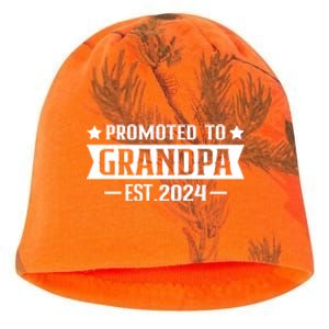 1st Time Grandpa Est 2024 Gift New First Time Grandpa 2024 Funny Gift Kati - Camo Knit Beanie