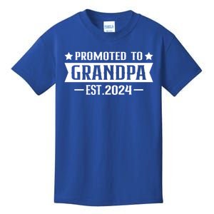 1st Time Grandpa Est 2024 Gift New First Time Grandpa 2024 Funny Gift Kids T-Shirt