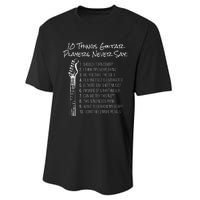 10 Things Guitar Players Never Say Funny Electric Guitar Performance Sprint T-Shirt