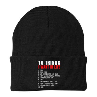 10 Things I Want In My Life Funny Car Lovers Beanie