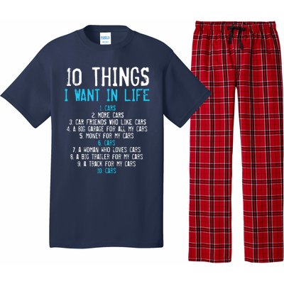 10 Things I Want In My Life Cars More Cars Car Pajama Set