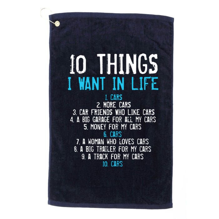 10 Things I Want In My Life Cars More Cars Car Platinum Collection Golf Towel