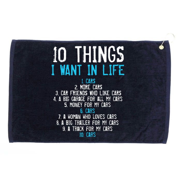 10 Things I Want In My Life Cars More Cars Car Grommeted Golf Towel