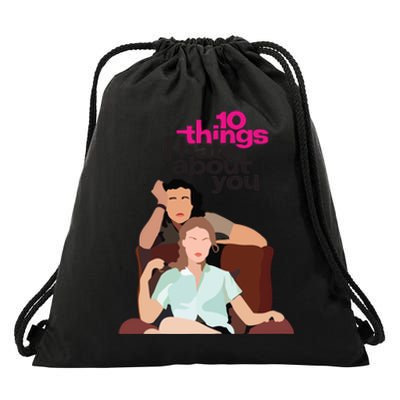 10 Things I Hate About You Drawstring Bag