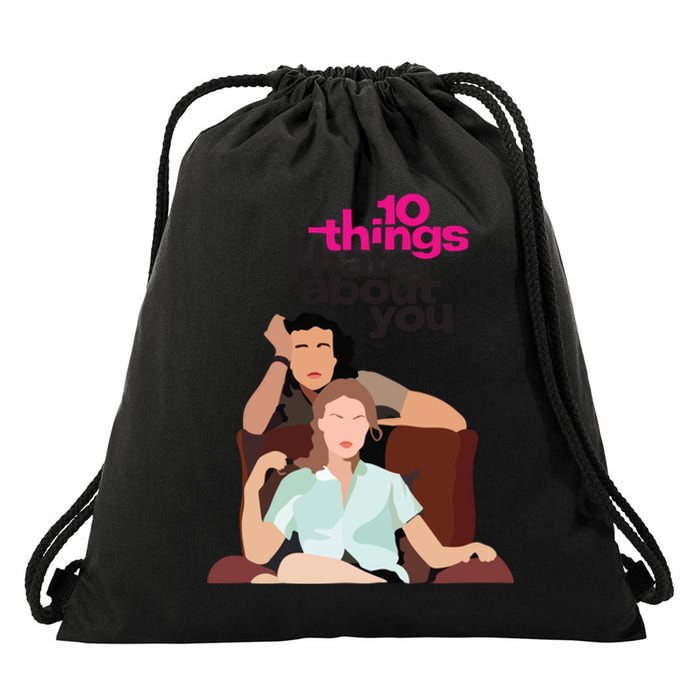 10 Things I Hate About You Drawstring Bag