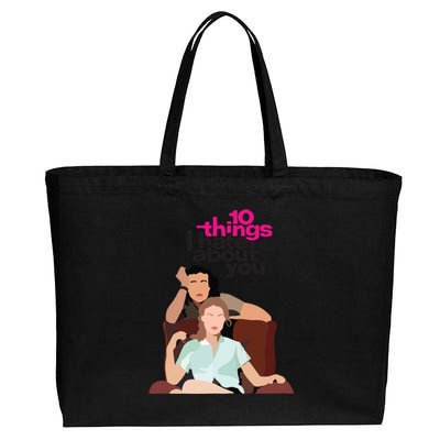 10 Things I Hate About You Cotton Canvas Jumbo Tote