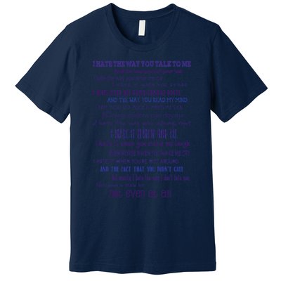 10 Things I Hate About You 1 Premium T-Shirt