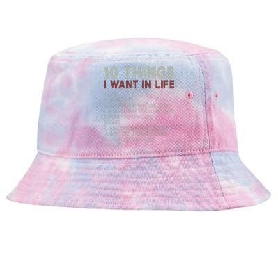 10 Things I Want In My Life Cars More Cars Car Tie-Dyed Bucket Hat