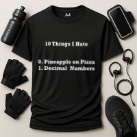 10 Things I Hate Funny Binary And Pineapple Cute Gift Performance Shirt