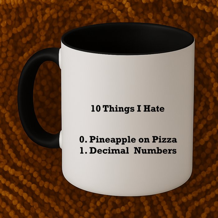 10 Things I Hate Funny Binary And Pineapple Cute Gift Mug