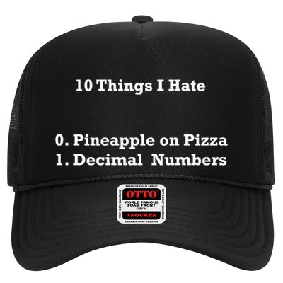 10 Things I Hate Funny Binary And Pineapple Cute Gift Trucker Hat