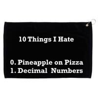 10 Things I Hate Funny Binary And Pineapple Cute Gift Grommeted Golf Towel