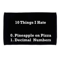 10 Things I Hate Funny Binary And Pineapple Cute Gift Microfiber Hand Towel