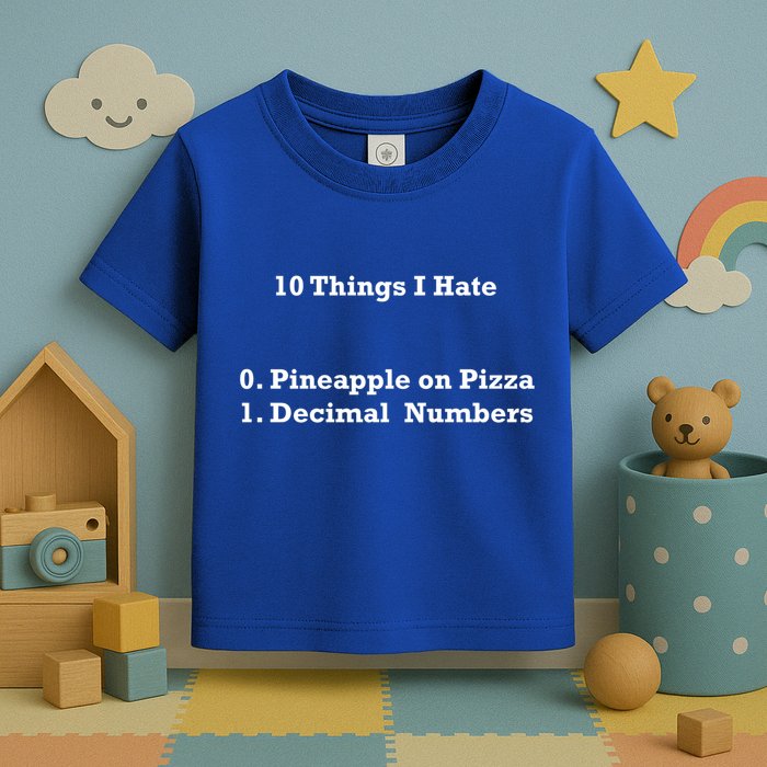 10 Things I Hate Funny Binary And Pineapple Cute Gift Toddler T-Shirt