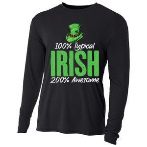 100 Typical Irish 200 Awesome funny Irish Cooling Performance Long Sleeve Crew