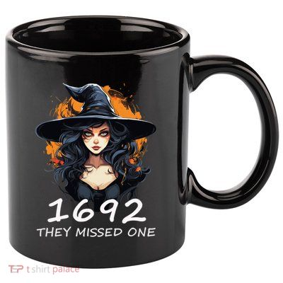 1692 They Missed One Funny Salem Halloween Cute Gift 11oz C Handle Ceramic Mug