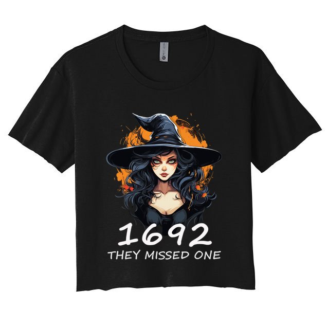 1692 They Missed One Funny Salem Halloween Cute Gift Crop Top