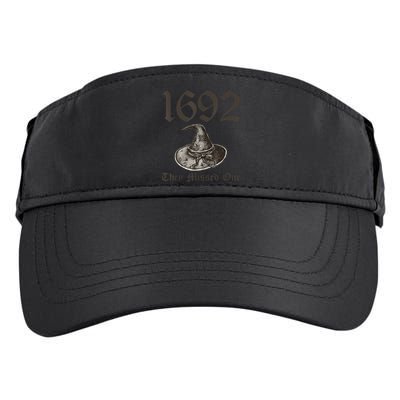 1692 They Missed One Halloween Feminist Witch Trials Adult Drive Performance Visor