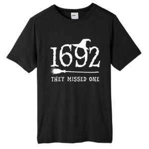 1692 They Missed One Halloween Feminist Witch Trials Tall Fusion ChromaSoft Performance T-Shirt