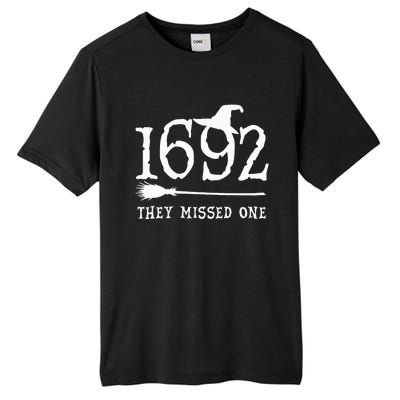 1692 They Missed One Halloween Feminist Witch Trials Tall Fusion ChromaSoft Performance T-Shirt