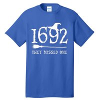 1692 They Missed One Halloween Feminist Witch Trials Tall T-Shirt