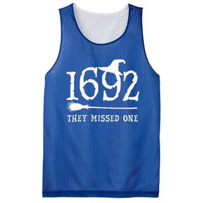 1692 They Missed One Halloween Feminist Witch Trials Mesh Reversible Basketball Jersey Tank