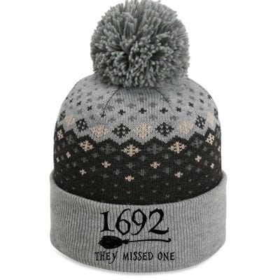 1692 They Missed One Halloween Feminist Witch Trials The Baniff Cuffed Pom Beanie