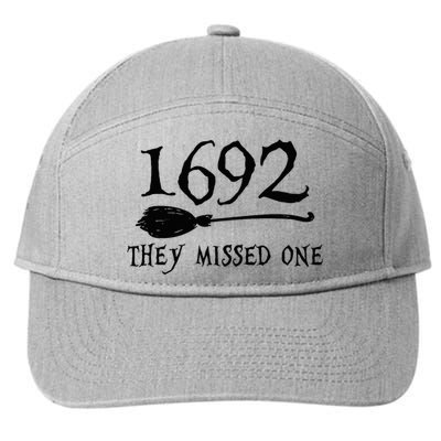 1692 They Missed One Halloween Feminist Witch Trials 7-Panel Snapback Hat