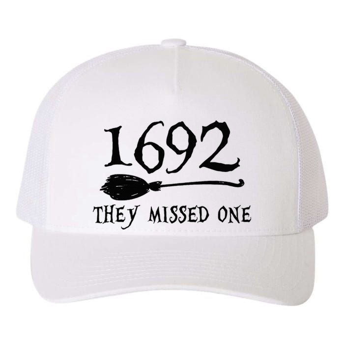 1692 They Missed One Halloween Feminist Witch Trials Yupoong Adult 5-Panel Trucker Hat