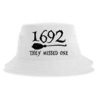 1692 They Missed One Halloween Feminist Witch Trials Sustainable Bucket Hat