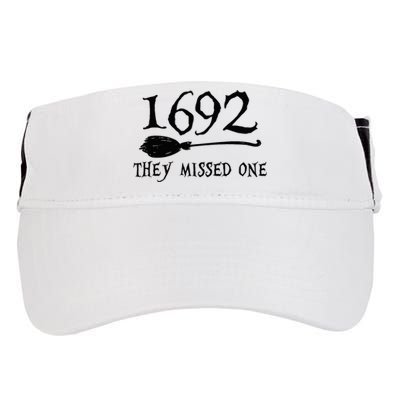 1692 They Missed One Halloween Feminist Witch Trials Adult Drive Performance Visor